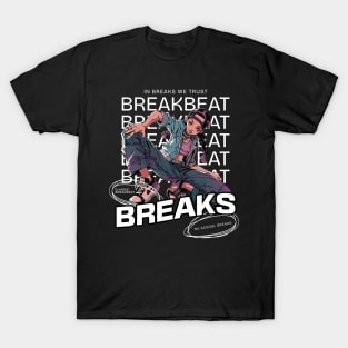 BREAKBEAT  - Breaks Girl (White) T-Shirt